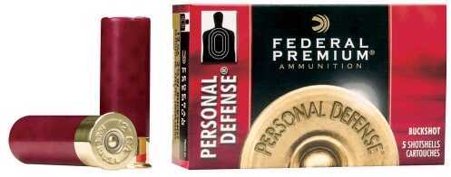 12 Gauge 5 Rounds Ammunition Federal Cartridge 2 3/4" 34 Pellets Lead #4 Buck