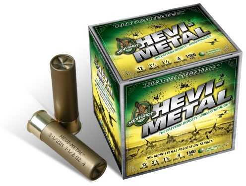 12 Gauge 25 Rounds Ammunition Hevi-Shot-Environ Metal 3/4" 1/16 oz #2