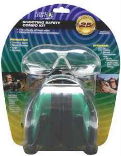 Howard Leight Industries Shooting Safety Combo Kit Eyewear: Clear lens & frame - Anti-fog coating Polycarbonate Rubb R-01761