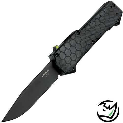 Click to see larger image. Hogue Compound3.5inotf Auto Clippoint Timblade Black