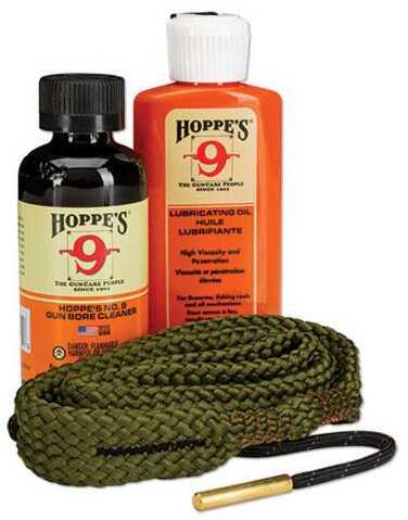 Hoppe's 1-2-3 Done! Cleaning Kit .45 Cal Pistol Clam Pack Includes BoreSnake Solvent and Oil 110045