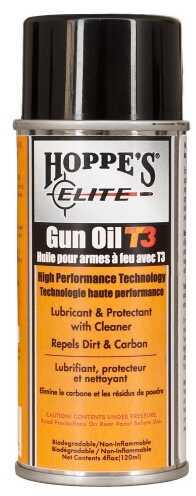 Hoppes Elite Aerosol 4Oz Bottle Gun Oil W/ T3 GO4A