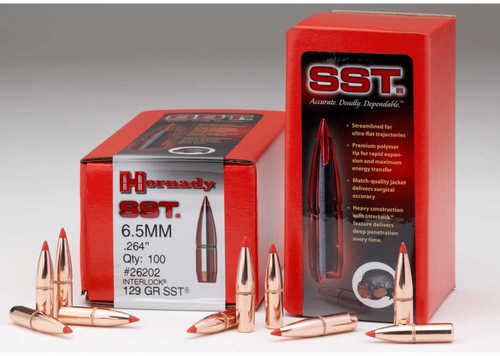 Hornady Bullet 6.5MM 264 129 Gr SST 100/Bx