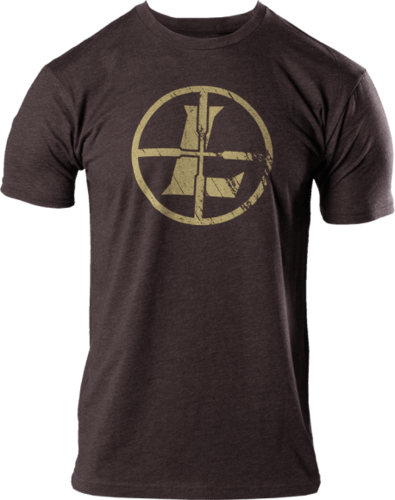 Leupold Distressed Reticle Tee Espresso Heather M