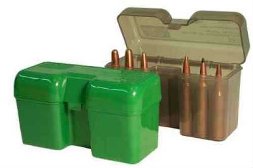 MTM Ammunition Box 22 Round Flip-Top 338 <span style="font-weight:bolder; ">WSM</span> 45-70 450 Marlin Clear Smoke RF22-SM-41