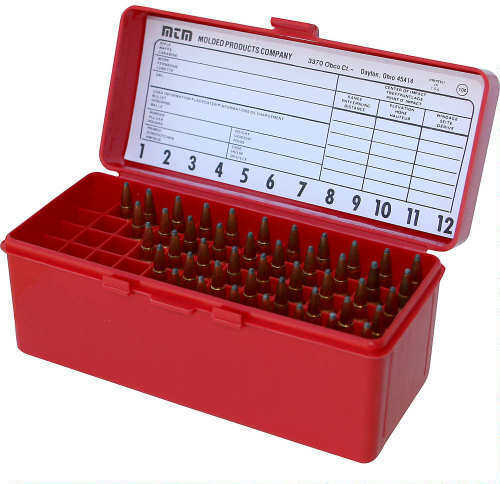 MTM Case-GaRd 60 SER Med Rifle Ammunition Box 60 Rounds - Red