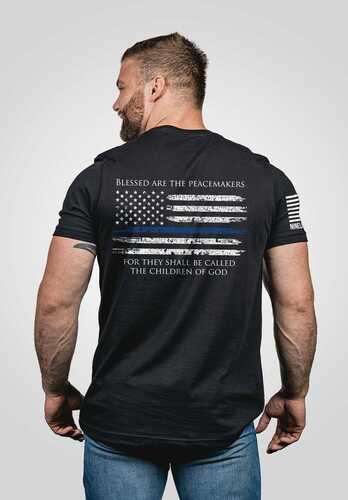 Nine Line Apparel Thin Blue Line-tshirt Black Small