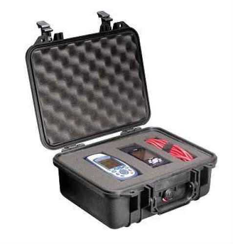 Pelican 1400 Protector Case Outside: 13.4" x 11.6" x 6.0" - Black Light weight structural resin with polymer 1400-000-110