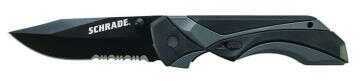 Schrade 24/7 M.A.G.I.C. Assisted Opening Liner Lock Folding Knife Partially Serrated Clip Point