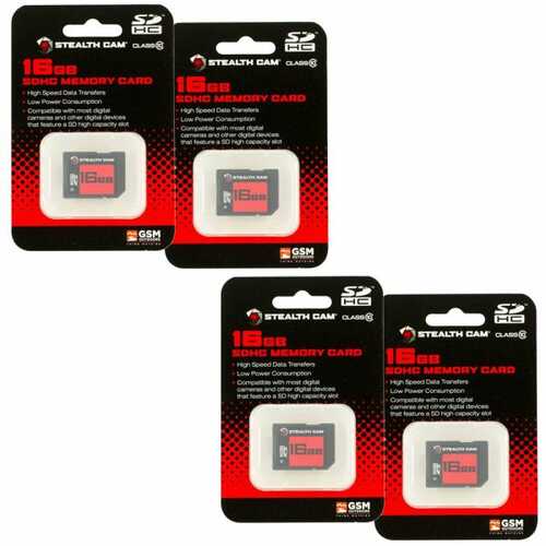 Stealth Cam 16gb Sd Card 4 Pack