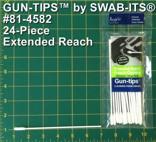 Swab-Its Gun-Tips Extended Reach Foam Cleaning Swabs 24/Pack Bag 81-4582