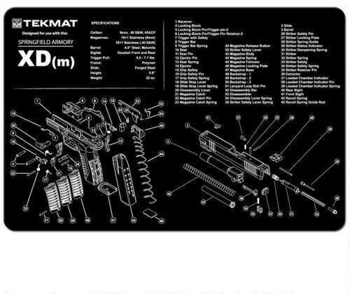 TekMat SprIngfield Armory XDM - 11x17In