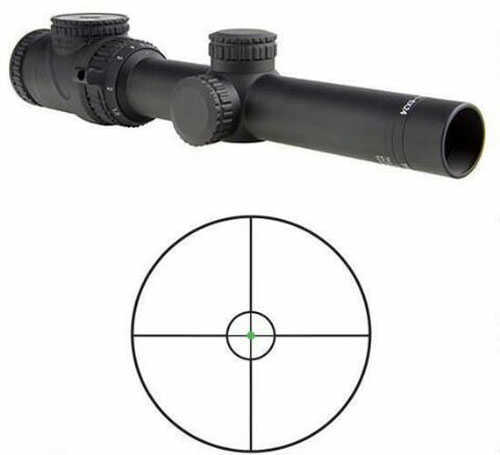 Trijicon AccuPower Rifle Scope 1-6x24 Green Circle-Crosshair with Dot Reticle Fiber Optic and Tritium I