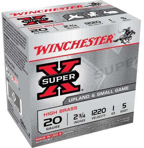 20 Gauge 25 Rounds Ammunition Winchester 2 3/4" 1 oz Lead #5