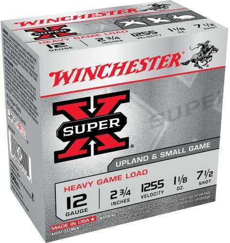 12 Gauge 25 Rounds Ammunition Winchester 2 3/4" 1 1/8 oz Lead #7 1/2