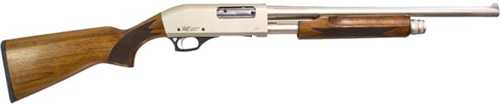 GForce GF3PN Pump Action Shotgun 12 Gauge 18.5" Barrel 4Rd Capacity Nickle Cerakote Finish Wood Stock