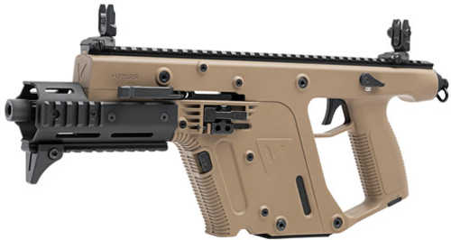 Kriss Vector SDP-E G2 AR Style Semi-Auto Pistol 9mm Luger 6.5" Barrel (1)-17Rd Mag MK5 Rail Flip Up Sights Flat Dark Earth Polymer Finish