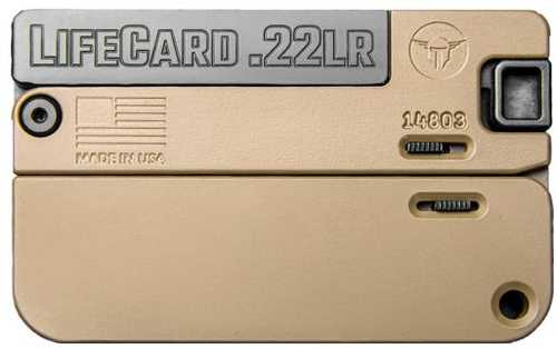 Trailblazer LIFECARD .22LR Single Shot Pistol 2" Barrel Tan Aluminum Finish-img-0