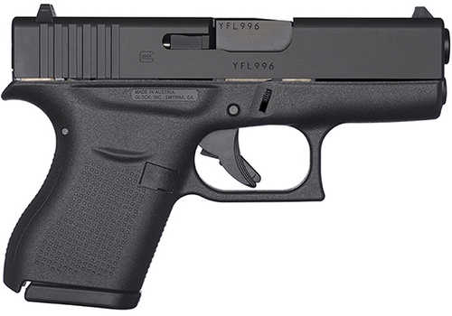 Glock G43 Subcompact 9mm Luger, 3.41 in barrel, 6+1 rd capacity, black polymer finish
