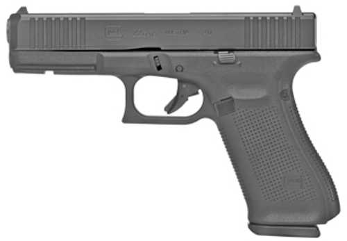 Glock 22 Gen5 Striker Fired Full Size Pistol 40 S&W 4.49" Marksman Barrel Polymer Frame Matte Finish Fixed Sights 3-10Rd Mags Ambidextrous Slide Stop Lever Flared Well Finished and No Finger