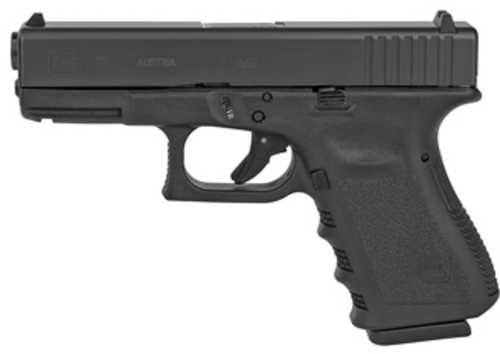 Glock 19 Gen 3 Semi-Auto Striker Fired Compact 9mm Pistol 4.02" Barrel 2-10Rd Mags Fixed Sights Black Matte Polymer Finish
