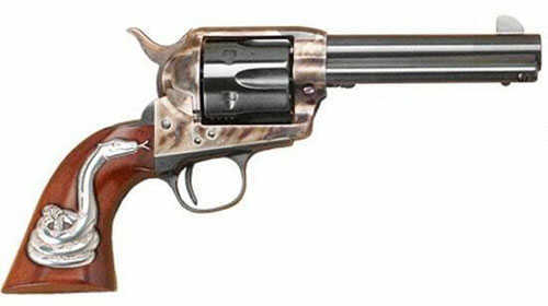 Cimarron Man With No Name 45 LC 4.75" Barrel 6 Round Hollywood Series Walnut Grip Single <span style="font-weight:bolder; ">Action</span> Revolver Pistol