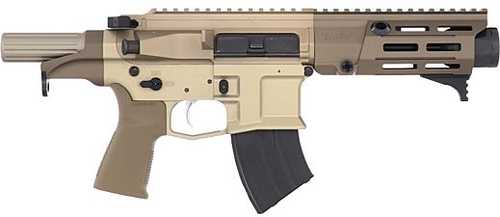 Click to see larger image. Maxim Defense Industries PDX 505 AR Style Pistol 7.62X39mm 5.5" Barrel 1-20Rd Mag Flat Dark Earth Polymer Finish