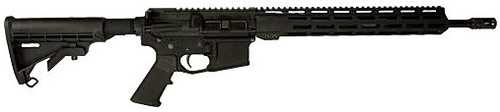 Del-Ton Echo 316L Rifle 5.56 NATO 16" 30+1 Black Hard Coat Anodized Rec 13.5" M-lok Free Float Polymer M4 Stock/Grip