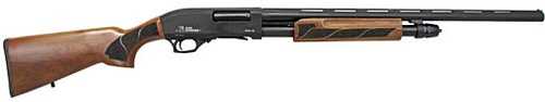 Iver Johnson Pump Action Shotgun 20Ga. 3" Chamber 28"Vent Ribbed Barrel 5Rd Capacity Black Walnut Finish