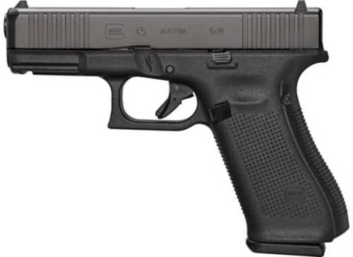Glock 45 9MM Lugar FS10 Shot Semi- Automatic 3" Barrel Length Fixed Sights Colored Finish Polymer Grip (10) 2c Capacity