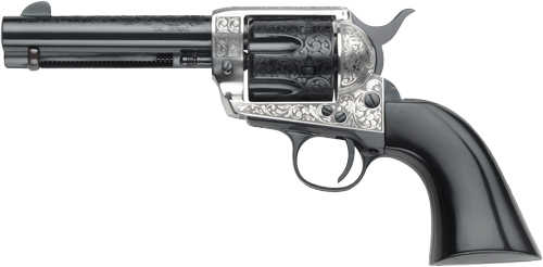 Click to see larger image. E.M.F. GAMBLERS Royal .45LC revolver, 4.75B in barrel, 6 rd capacity, -Tone Black Wood finish
