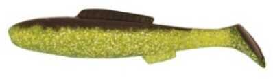 H&H Lure H&H Cocahoe Minnow Tails 3in 10pk Chartreuse Glitter/Black Back Md#: CMR10-04