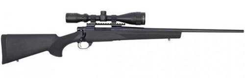 Howa Hogue Gameking Bolt Action Rifle With Scope 6mm Creedmoor 22" Barrel 4 Round Overmolded Black Stock Blued