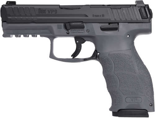 Heckler And Koch (HK USA) Vp9 9mm semi auto pistol, 4.1 in barrel, 10 rd capacity, black polymer finish