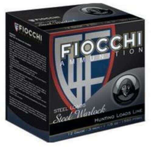 12 Gauge 25 Rounds Ammunition Fiocchi Ammo 3" 1 1/5 oz Steel #2