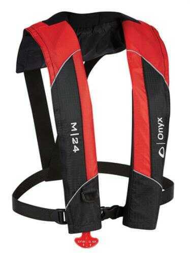 Click to see larger image. Absolute Outdoor Onyx M-24 Manual Inflatable Life Jacket (PFD)