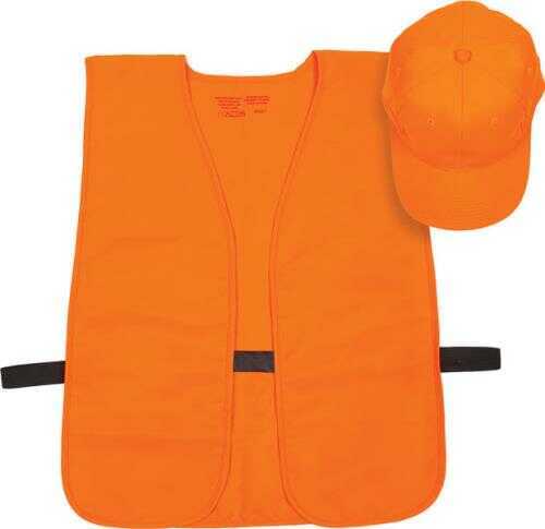 Allen Cases Orange Hat/Vest Combo Adult-img-0