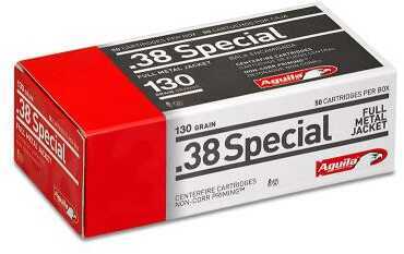 38 Special 50 Rounds Ammunition Aguila 130 Grain Full Metal Jacket