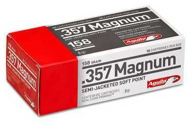 357 Magnum 50 Rounds Ammunition Aguila 158 Grain Soft Point