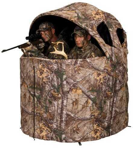 Ameristep Deluxe 2 Person Tent Chair Blind, Realtree Xtra 1RX2C029