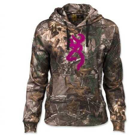 Browning Wasatch Performance Hoodie Mossy Oak/ Break Up Country/ Pink Size- Xxl
