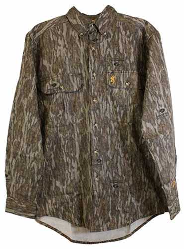 Browning Wasatch-CB Long Sleeve Shirt, Mossy Oak Original Bottomlands, 3XL