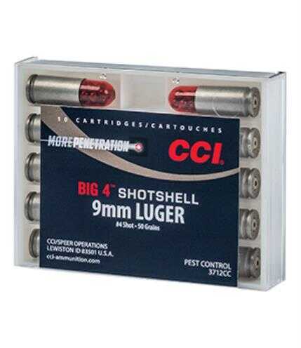 9mm Luger 10 Rounds Ammunition CCI 53 Grain Shotshell