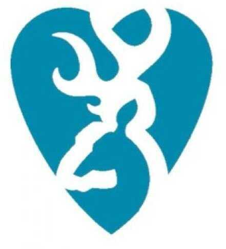 Browning Decal Heartbreaker 5" Teal-img-0