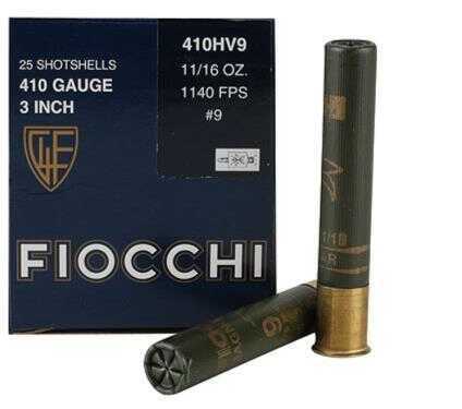 410 Gauge 25 Rounds Ammunition Fiocchi Ammo 3" 11/16 oz Lead #9