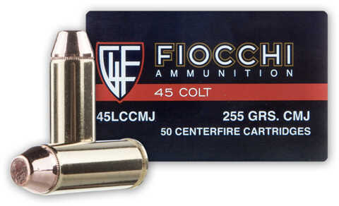 45 Colt 50 Rounds Ammunition Fiocchi Ammo 225 Grain Full Metal Jacket