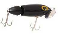 Arbogast Lures Jointed Jitterbug 3/8 oz Black G620