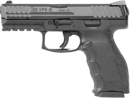 H&K VP9-B Semi-Auto Pistol 9mm Luger 4.09" Barrel (3)-10Rd Mags Night Sights Black Polymer Finish