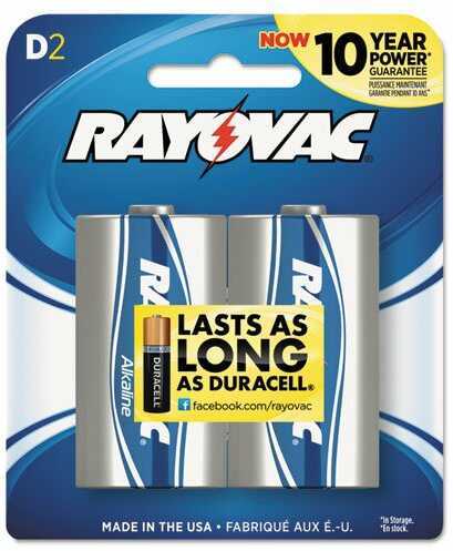 Rayovac / Spectrum Ray-o-vac Alkaline Battery D 2 Pack