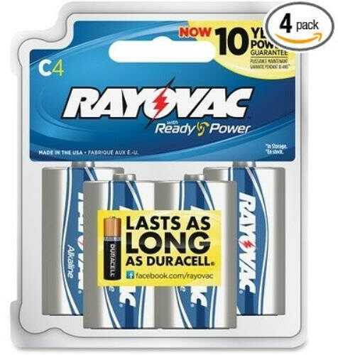 Rayovac / Spectrum Ray-o-vac Alkaline Battery C 4 Pack